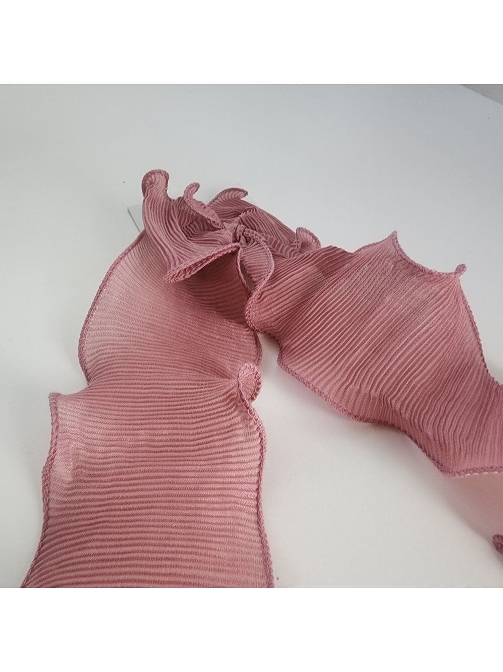 NWT Free People Rizzo Crinkled Bow Rusty Pink - Picture 11 of 13